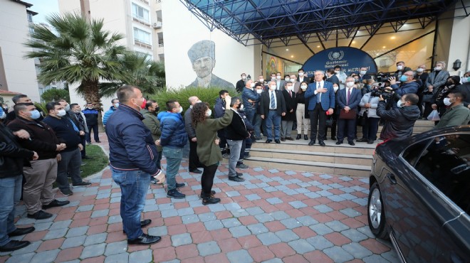 Gaziemir'de personelden Başkan Arda'ya 'destek' mesaisi!