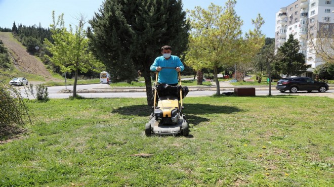 Gaziemir parklarında bahar hazırlığı