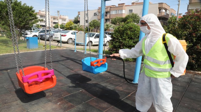 Gaziemir'de parklar salgın sonrasına hazırlanıyor