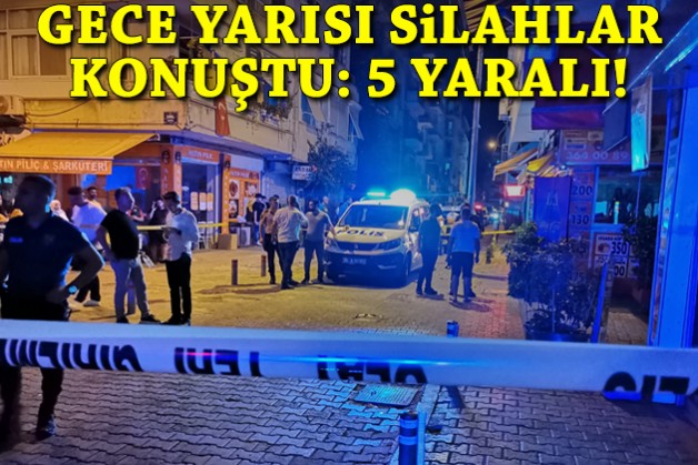 Gece yarısı silahlar konuştu: 5 yaralı!