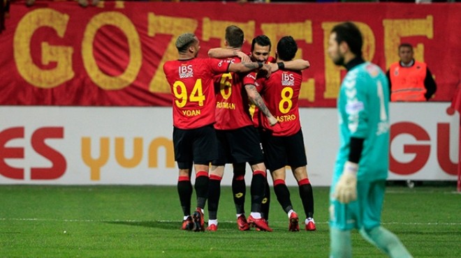 Göztepe 14 yıl sonra döndüğü ligde ilk yarıya damga vurdu!