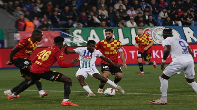 Göztepe 9 gollü maçta Rize den eli boş dönüyor
