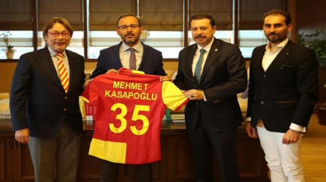 Göztepe'den Bakan Kasapoğlu'na ziyaret