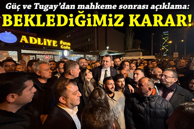 Güç ve Tugay'dan açıklama: Beklediğimiz karar, daha iyisini yapmak için mücadeleye devam edeceğiz!