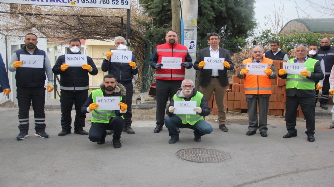 Gümrükçü'den temizlik mesaisi ve vatandaşa 'evde kal' çağrısı!