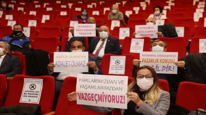 Güzelbahçe Meclisi nde  sözleşme  tartışması