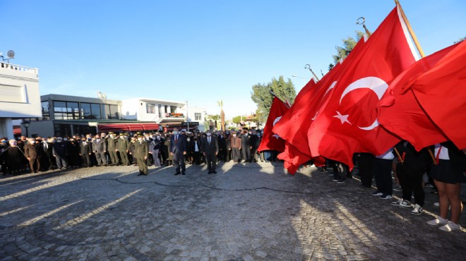 Güzelbahçe'de 10 Kasım töreni