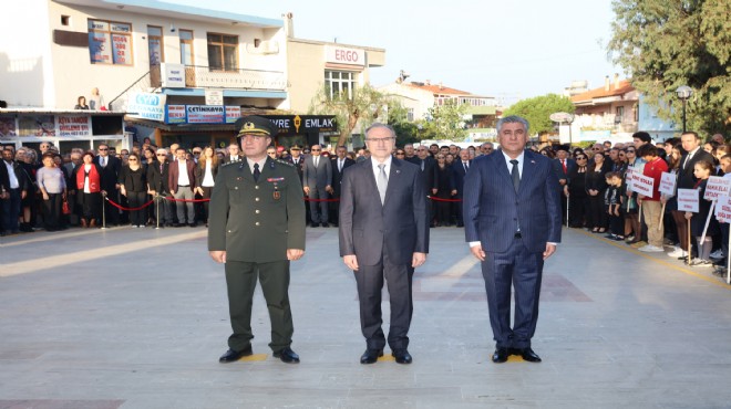 Güzelbahçe de Ata ya saygı ve özlem...