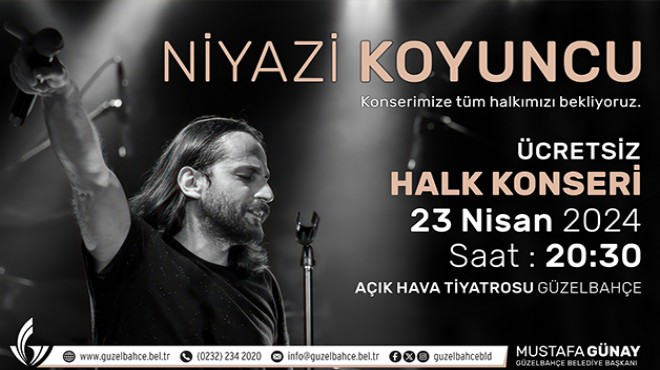 Güzelbahçe’de 23 Nisan ve konser coşkusu yaşanacak