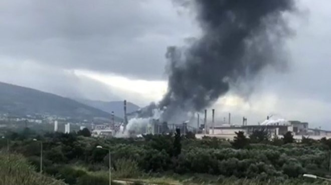 Hatay da demir çelik fabrikasında patlama