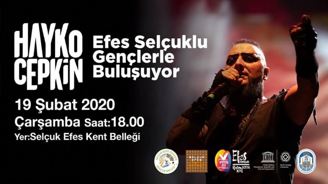 Hayko Cepkin Selçuklu gençlerle buluşuyor