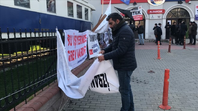 İZBAN'dan pankart kalktı, seferler başladı!