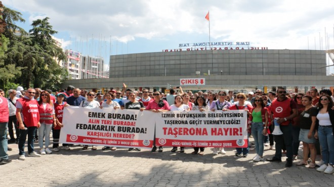 İZENERJİ emekçileri Büyükşehir'e yürüdü!