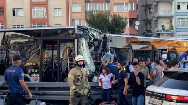 İki metrobüs kafa kafaya çarpıştı: 99 yaralı!