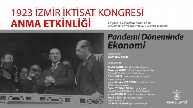 İktisat Kongresi'nin 98. yıldönümüne özel anma