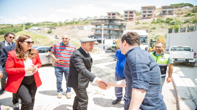 İlçe halkı istedi, Büyükşehir yaptı: Balçova ya yol müjdesi!