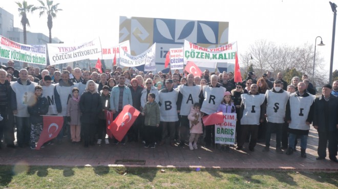 İmar Barışı Mağdurları İzmir de alana indi!