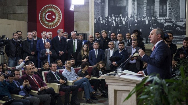 İnce CHP Genel Başkanlığı'na adaylığını açıkladı