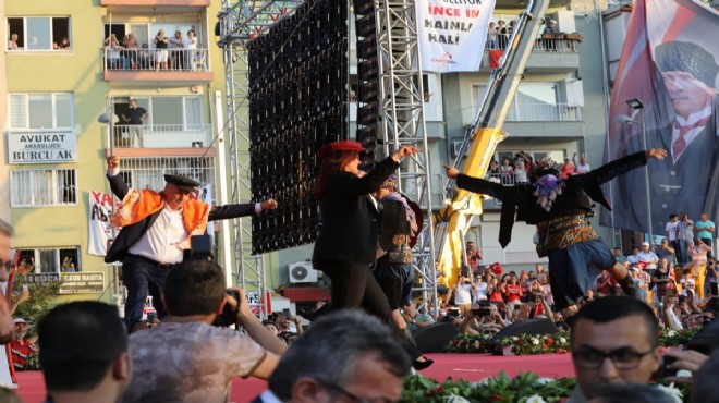 İnce'den Aydın'da zeybekli miting