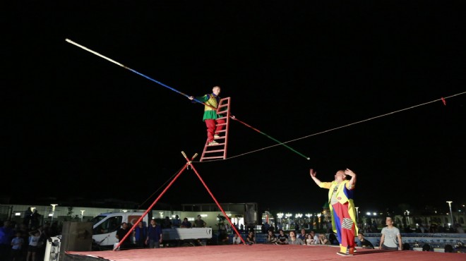 İp cambazları nefes kesti