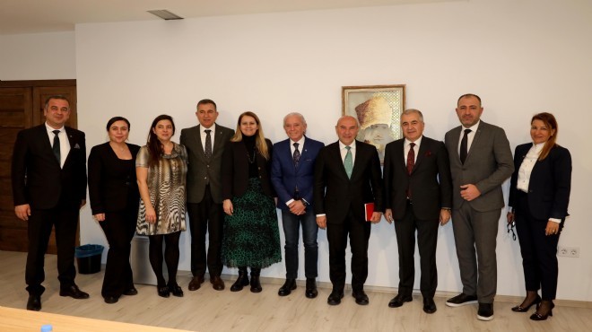 İş dünyasından Başkan Soyer'e ziyaret: İzmir’deki fuarları birlikte büyütelim