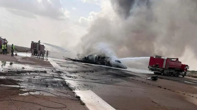 İş insanı Hamdi Akın ın jeti Libya’da yandı