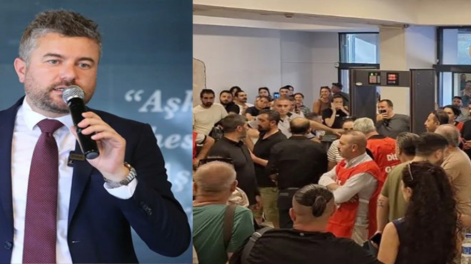 İşçilerden belediye binası içinde eylem... Başkan dan açıklama!