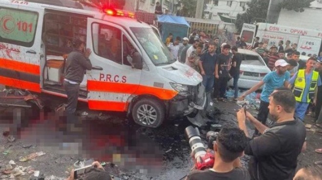 İsrail, Gazze de ambulans konvoyunu vurdu!