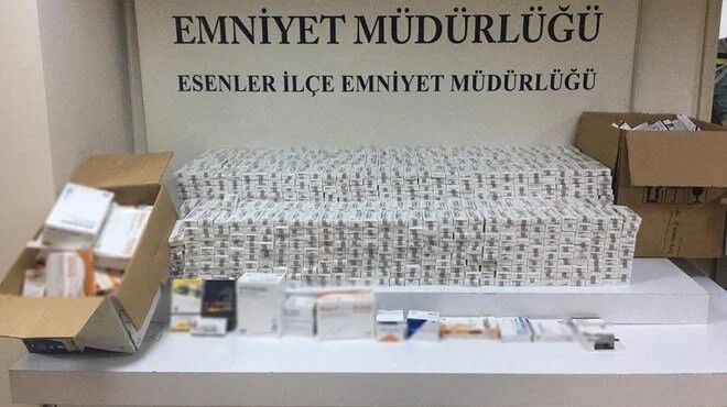 İstanbul'da operasyon: 91 bin kaçak ilaç ele geçirildi!