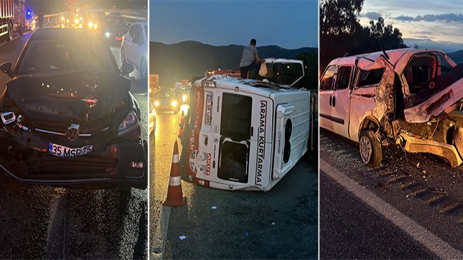 İzmir-Aydın Otoyolu'ndaki feci kazada can pazarı!