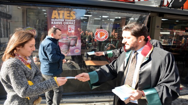 İzmir Barosu'ndan 'İzmir İnsan Haklarının Başkenti Olsun' kampanyası