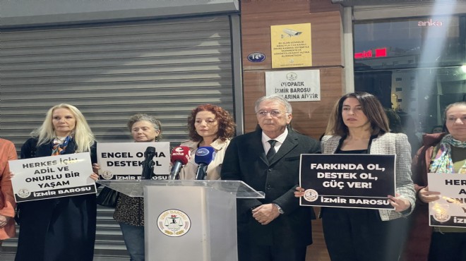 İzmir Barosu’ndan  hak ihlalleri  vurgusu