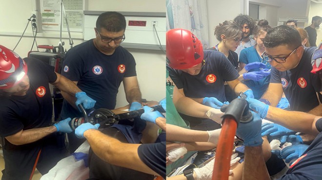 İzmir İtfaiyesi’nden hayat kurtaran operasyon!