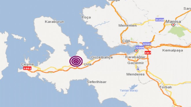 İzmir Körfezi'nde korkutan deprem