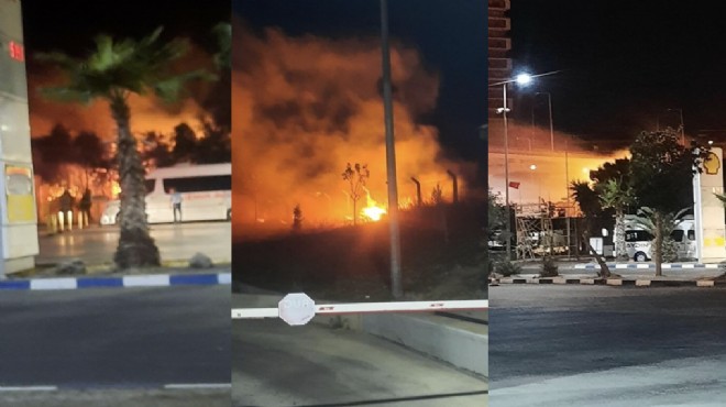İzmir Otogarı nda gece yarısı yangın alarmı!