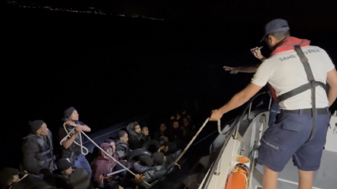 İzmir açıklarında 41 düzensiz göçmen kurtarıldı