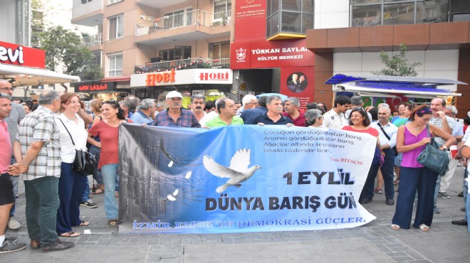 İzmir 'barış için' Alsancak'ta buluştu!