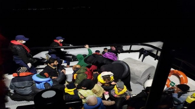 İzmir'de 103 kaçak göçmen kurtarıldı