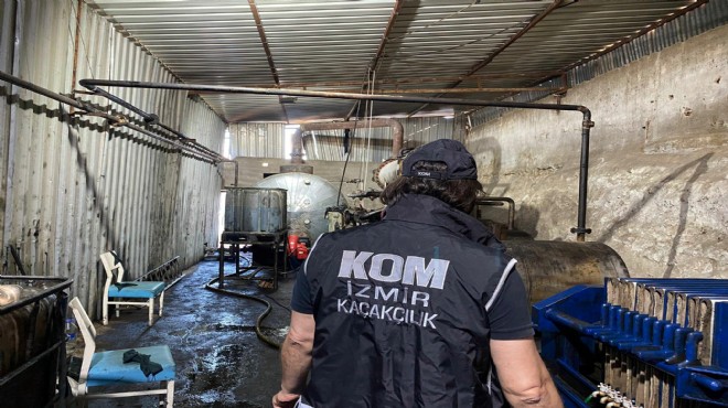 İzmir'de 16 bin 600 litre kaçak mazot ele geçirildi