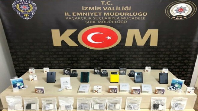 İzmir de 2 milyon liralık kaçak ürün ele geçirildi