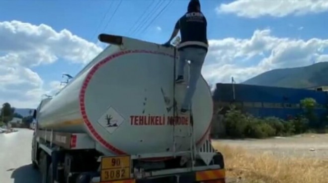 İzmir'de 23 ton on numara yağ ele geçirildi!