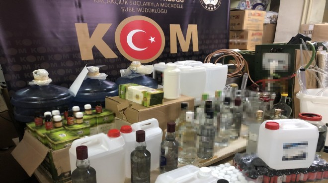 İzmir'de 79 adrese 'sahte içki' baskını!
