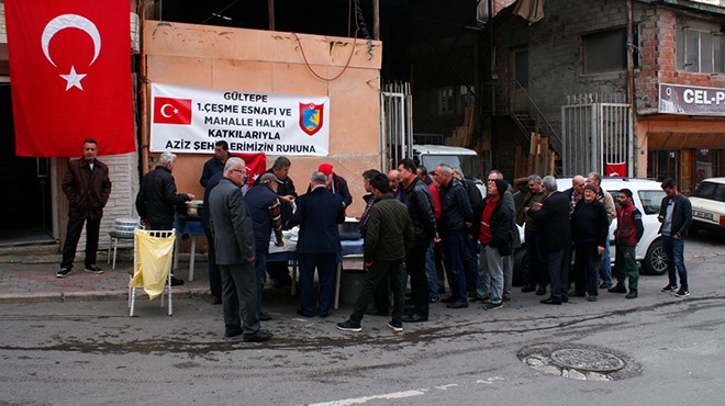 İzmir de Afrin şehitleri için mevlid okutuldu
