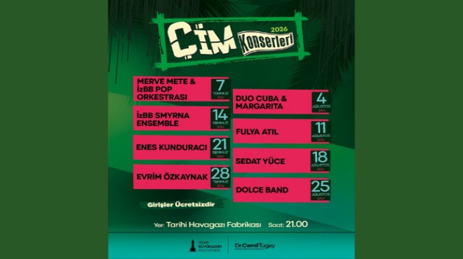 İzmir de Çim Konserleri için geri sayım