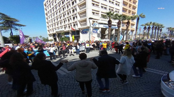 İzmir de SGK çalışanları iş bıraktı: Emekliye 1 Nisan şakası olmaz!