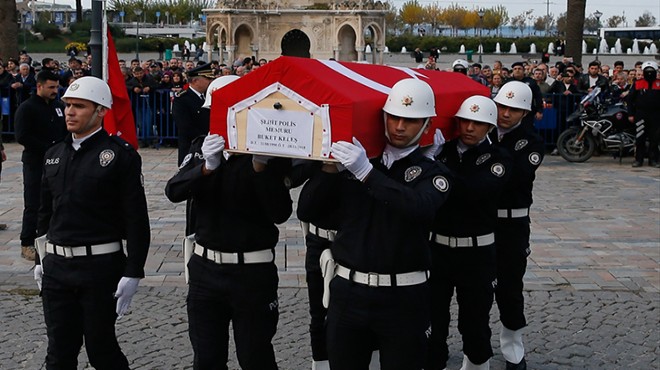 İzmir'de Şehit Polis Keleş'e yürek yakan veda!