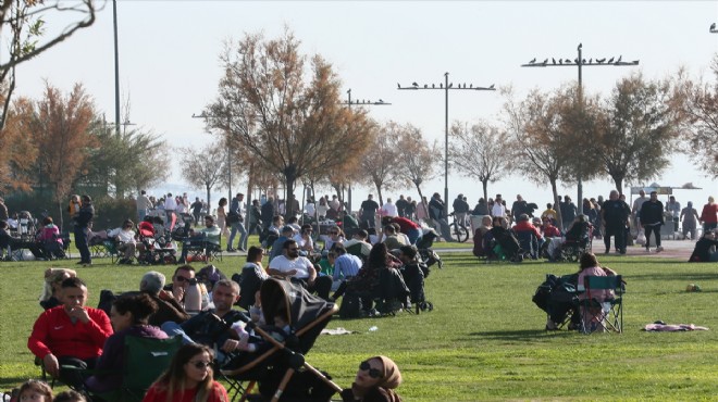 İzmir de bahardan kalma bir pazar: Sahillere akın!