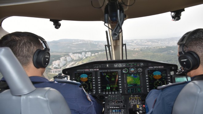 İzmir'de bayram öncesi havadan trafik denetimi!