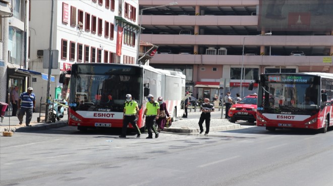 Belediye otobüsünde yangın paniği!