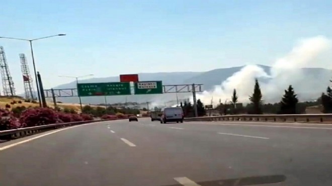 İzmir'de çevreyolunda yangın paniği!